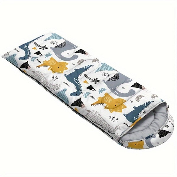 Dinosaur Camping Sleeping Bag Lightweight Warm Quilt 228 x 78 cm
