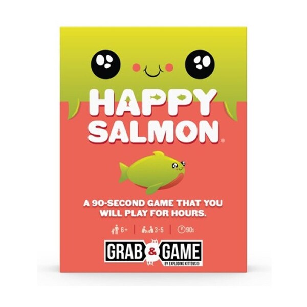 Asmodee Grab & Game Happy Salmon Card Play Fast 3-5 Players 6y+