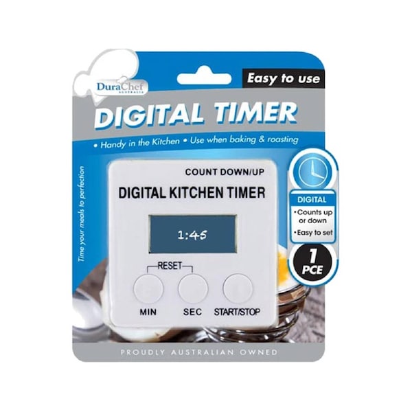 Deal365 MAGNETIC STICK DIGITAL KITCHEN TIMER CLOCK COUNT DOWN UP