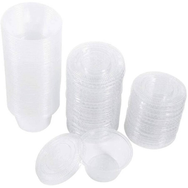 Deal365 25pce Round Plastic Container with Lid 600ml
