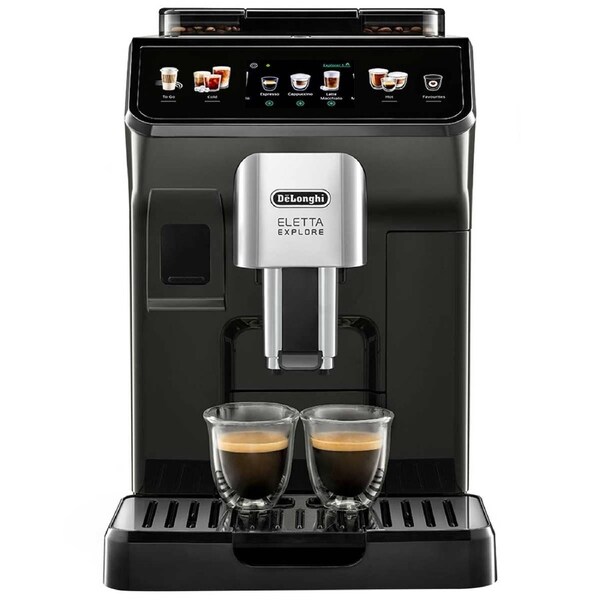 De'Longhi Eletta Explore Automatic Coffee Machine ECAM45055G Grey 1450W Capacity 1.8L