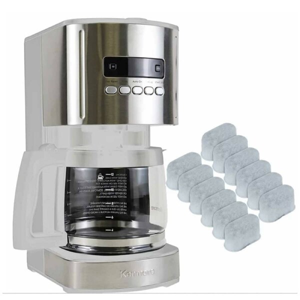 Kenmore 12 Cup Drip Coffee Maker KKCM12WAU Programmable 1000W White