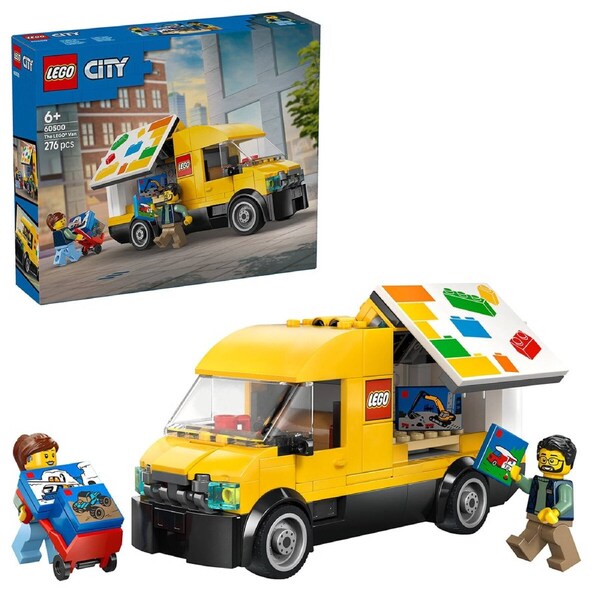LEGO City Van 60500 276-Piece Easy Delivery Truck Toy for Ages 6+