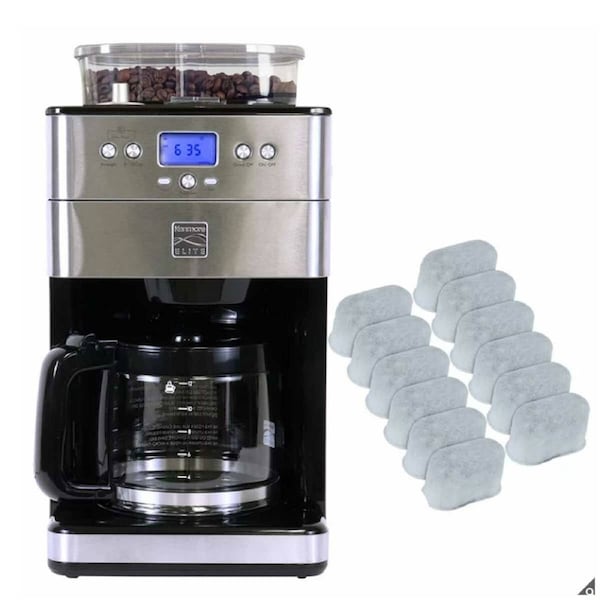 Kenmore Grind and Brew Coffee Maker KKECMGBSSAU Black 12 Cup Stainless Steel