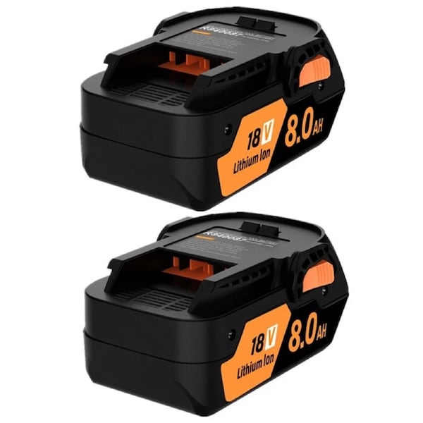 Ridgid 18V 8.0Ah Replacement Battery for R840087 R840085 L1850R Tools 2pack
