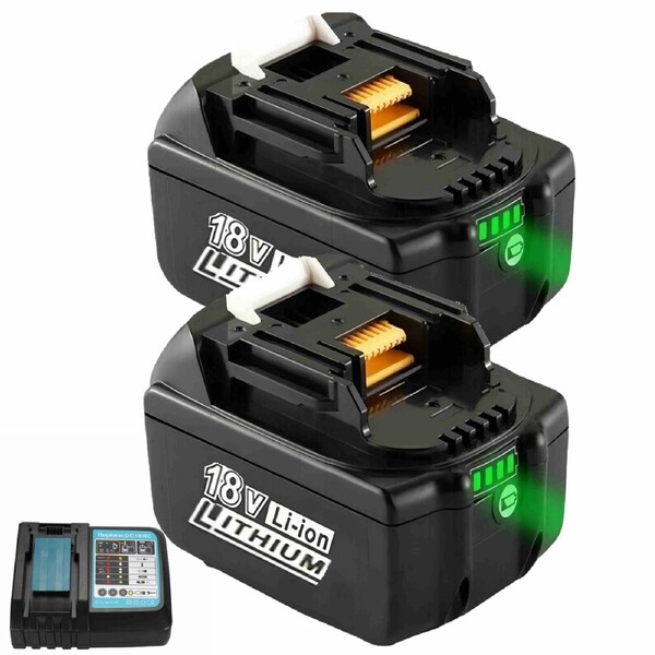 Makita LXT 18V 8.0Ah Replacement Li-Ion Battery For BL1830 BL1860B BL1840B BL1850B / Charger 2Pack