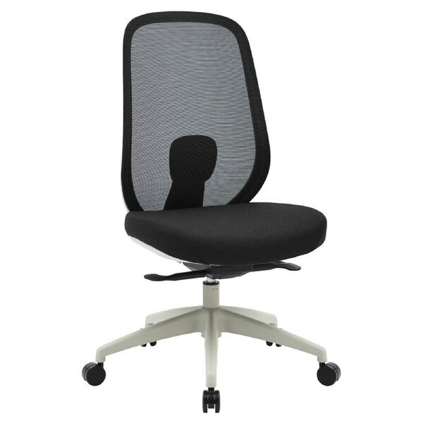 Buro Force Office Chair Without Arms Black Mesh Grey Base