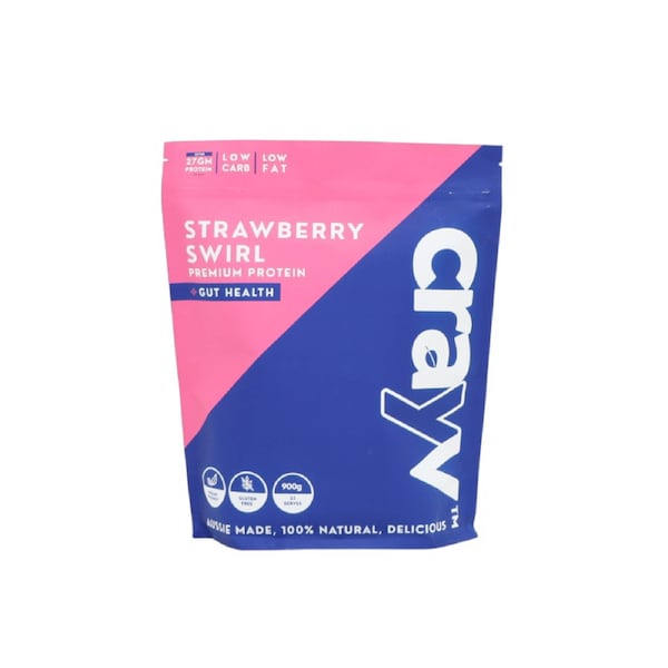 CRAYV Health + Performance Strawberry Swirl Protein Powder - 25 Serves