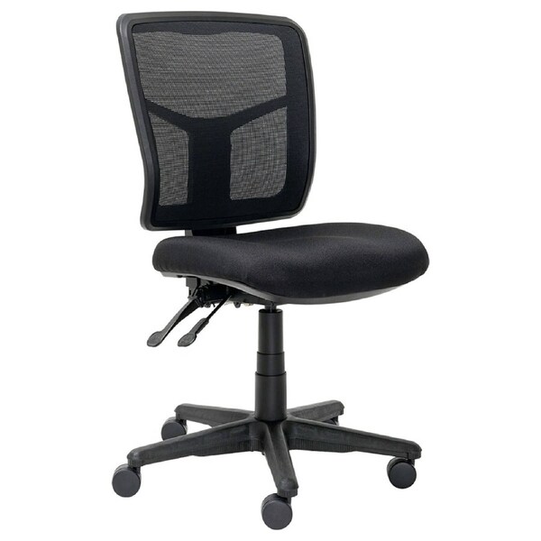 Buro Mondo Tivoli Chair 2-Lever Mesh Back Without Arms Zen Black