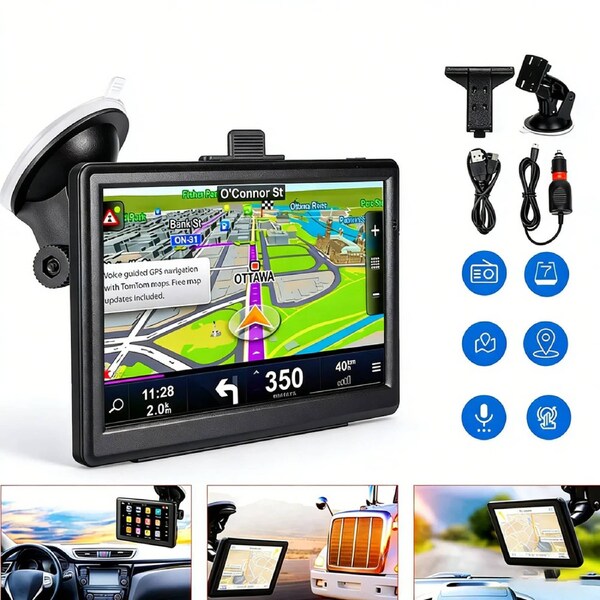7'' Inch Portable Truck Car Navigation Lifetime Free AU Map Updates Sat Nav