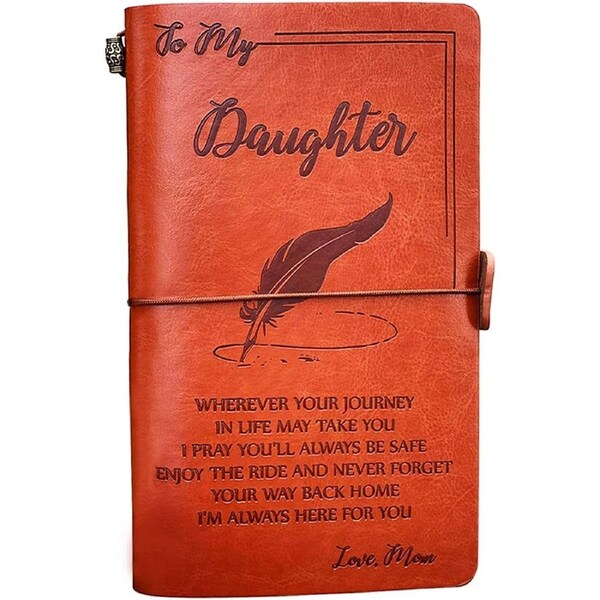 OzOffer To My Daughter Leather Journal from Mom from Mom to Daughter