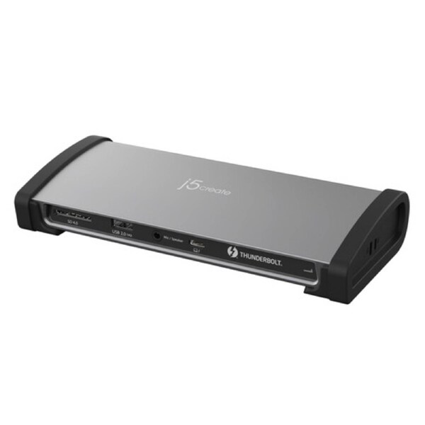 j5create JTD562 Thunderbolt 4 Docking Station for Monitor, Smartphone, Notebook - Charging Capability - Memory Card Reader - SD - 135 W - 2 Displays Supported - 4K @ 60Hz, 4K, 6K, 8K, 8K @ 30Hz