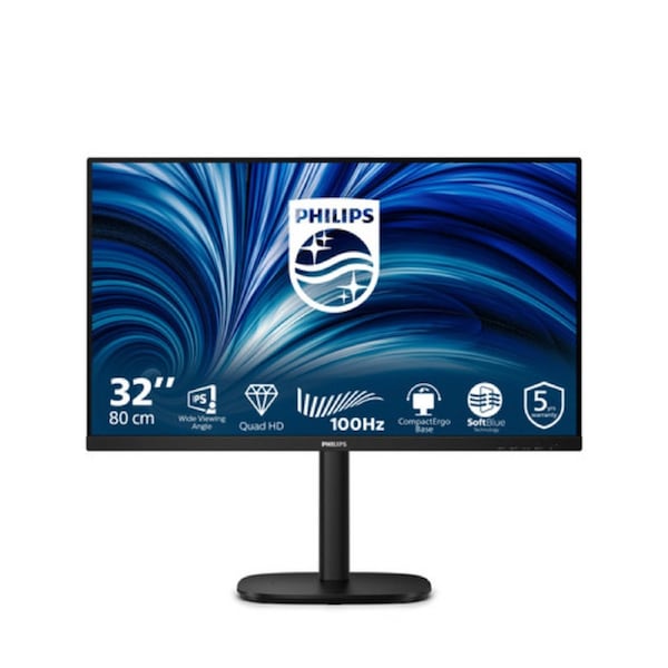 PHILIPS B3000 32B2N3500 QHD 120Hz Business Monitor 32in IPS QHD 2560x 1440 350nits 4ms HDMI DP VESA H/A Stand 4 Year Warranty