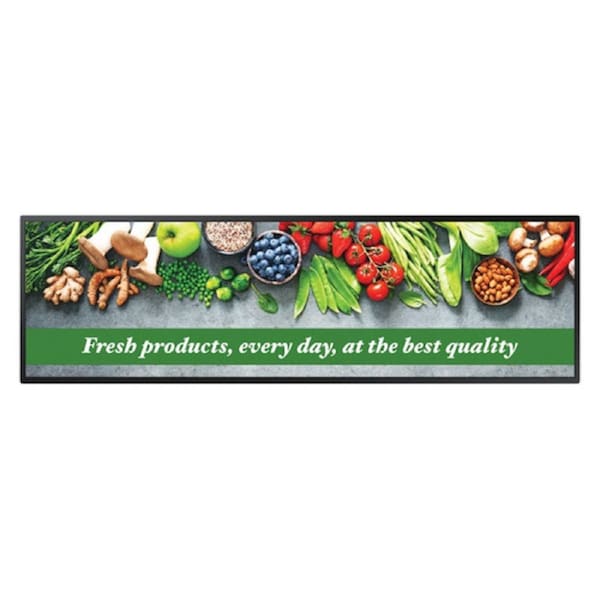 Samsung SH37C 37" HD LCD Digital Signage Display - 1920 x 540 - 700 cd/m2 - USB - HDMI - Serial - Wireless LAN - Ethernet - Tizen 7.0