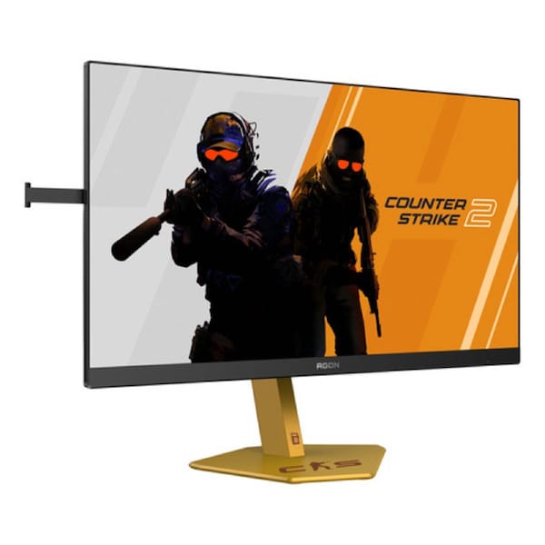 AOC AGON CS24A/P 24" Class Full HD Gaming LCD Monitor - 16:9 - Black, Gold - 24.1" Viewable - Esports Twisted Nematic (E-TN) - 1920 x 1080 - 16.7 Million Colours - Adaptive Sync - 350 cd/m - 0.30 ms
