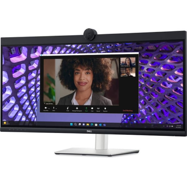 34" Curved Video Conferencing Monitor - IPS 3440 x 1440 WQHD @ 60Hz 8ms - HDMI, USB-C - 3 Year Warranty