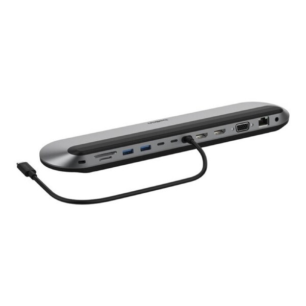 Belkin Connect USB Type C Docking Station for Monitor, Notebook - Charging Capability - Memory Card Reader - SD - 3 Displays Supported - 4K - 3840 x 2160 - 4 x USB Ports - 2 x USB Type-A Ports