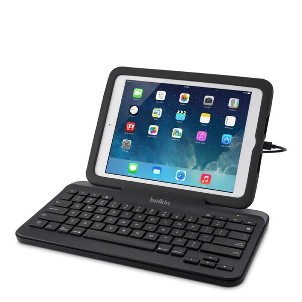 Belkin Keyboard - Cable Connectivity - English (US) - Black - Multimedia Hot Key(s) - Tablet