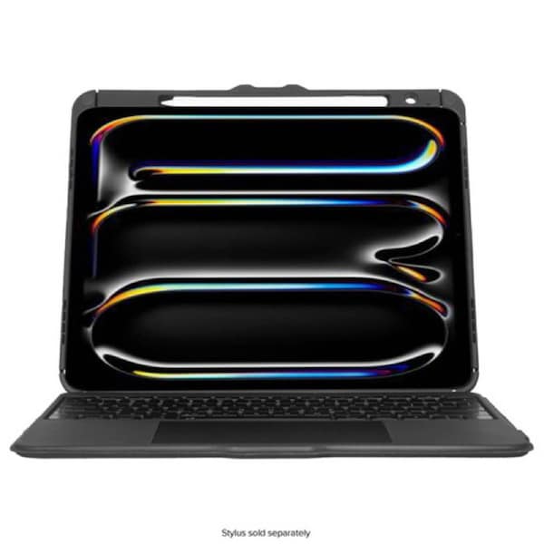 Targus VersaVu THZ989US Keyboard/Cover Case (Folio) for 33 cm (13") Apple iPad Pro 13 (2024) Tablet - Black - Drop Resistant, Bump Resistant - Handle - 287.5 mm Height x 22.1 mm Width x 242.3 mm Depth