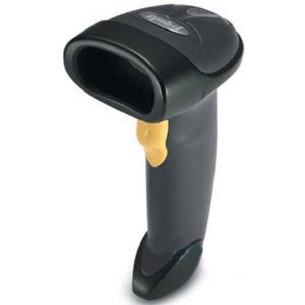 Zebra LS2208 Black with Stand USB Kit: LS2208-SR20007R Scanner, CBA-U01-S07ZAR USB Cable, 20-61019-02R Stand