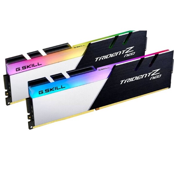 G.SKILL Trident Z Neo RAM Module for Motherboard - 32 GB (2 x 16GB) - DDR4-3200/PC4-25600 DDR4 SDRAM - 3200 MHz - CL16 - 1.35 V - Non-ECC - Unbuffered - 288-pin - DIMM - Lifetime Warranty