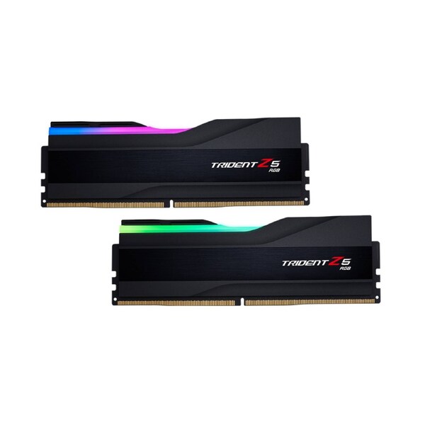 G.SKILL Trident Z5 RGB RAM Module for Desktop PC, Motherboard - 32 GB (2 x 16GB) - DDR5-5600/PC5-44800 DDR5 SDRAM - 5600 MHz - CL36 - 1.20 V - Non-ECC - Unbuffered - 288-pin - DIMM - Lifetime Warranty