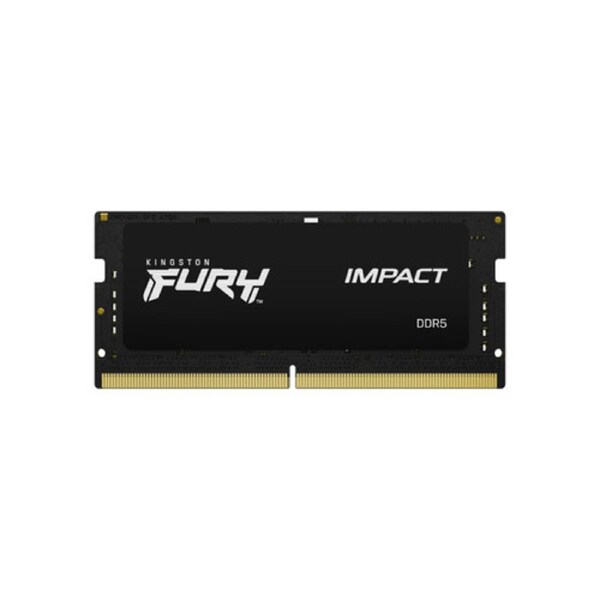 Kingston FURY Impact RAM Module for Notebook, Computer - 32 GB (2 x 16GB) - DDR5-6000/PC5-48000 DDR5 SDRAM - 6000 MHz Single-rank Memory - CL38 - 1.35 V - Non-ECC - Unbuffered - 262-pin - SODIMM