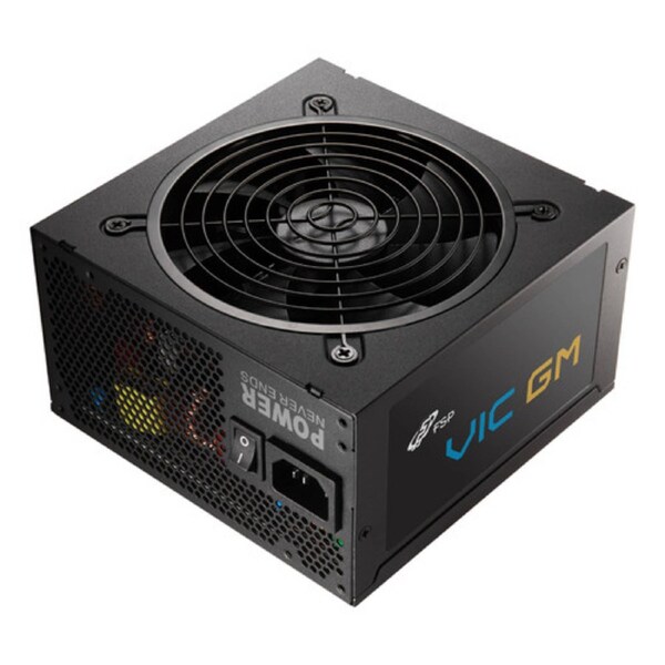 FSP 850W VIC GM ATX 3.1 GOLD MODULAR BLACK PSU, SUPPORTS PCIE 12V-2X6, BLACK FLAT MODULAR CABLES, DC-DC MODULE , AND SAFETY PROTECTIONS
