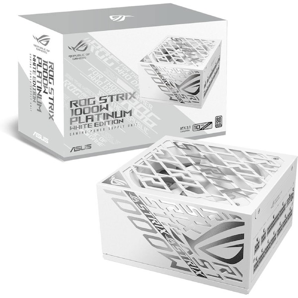 ASUS ROG Strix 1000W Platinum PCIe 5.0 ATX Modular PSU - White