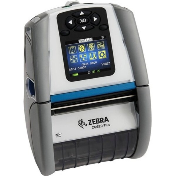 DT Printer ZQ620 Plus 3in/72mm Healthcare English Trad Chinese Korean fonts Dual 802.11AC / BT4.x Linered platen 0.75in core Group A Belt clip