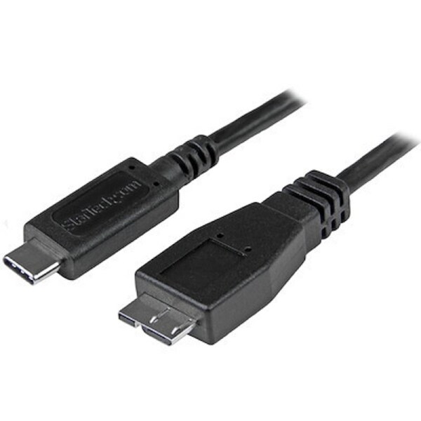 StarTech USB C to Micro USB Cable - 3 ft/ 1m - USB 3.1 Cable - 10Gbps - Micro USB Cord - USB Type C to Micro USB Cable