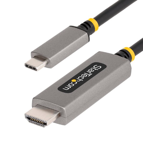 StarTech 10ft (3m) USB-C to HDMI Adapter Cable, 8K 60Hz, 4K 144Hz, HDR10, USB Type-C to HDMI 2.1 Converter, USB-C/USB4/TB3/4 Compatible