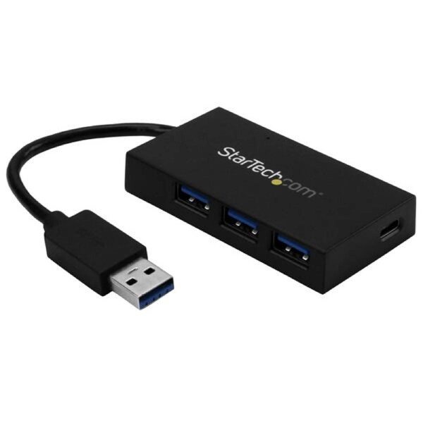 StarTech 4 Port USB 3.0 Hub - USB-A to USB-C & 3x USB-A SuperSpeed 5Gbps - Self or USB Bus Powered - USB 3.2 Gen 1 BC 1.2 Charging Hub - 4 Total USB Port(s) - 4 USB 3.0 Port(s)