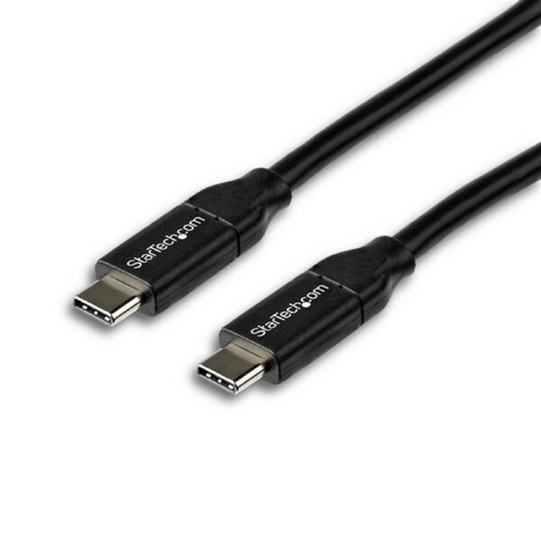 StarTech 2m 6 ft USB C to USB C Cable w/ 5A PD - M/M - USB 2.0 - USB-IF Certified - USB Type C Cable - USB C Charging Cable - USB C PD Cable - Power your USB Type-C devices - 2m USB C to USB C Cable