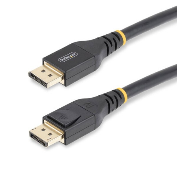 StarTech 15.2m (50ft) Active DisplayPort 1.4 Cable, DP8K with HBR3/HDR10/MST/DSC 1.2/HDCP 2.2, 8K 60Hz, 4K 120Hz, Active DP 1.4 Cable - Active DisplayPort 1.4 cable with integrated signal booster