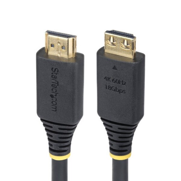 StarTech 8ft (2.4m) High Speed HDMI Cable with Gripping Connectors, 4K 60Hz/1440p 144Hz, 18Gbps, UHD HDMI 2.0 Cord, TPE Jacket