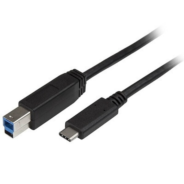 StarTech 2m 6 ft USB C to USB B Printer Cable - M/M - USB 3.0 (5Gbps) USB B Cable - USB C to USB B Cable - USB Type C to Type B Cable - Connect USB B devices to a USB Type C or Thunderbolt 3 computer