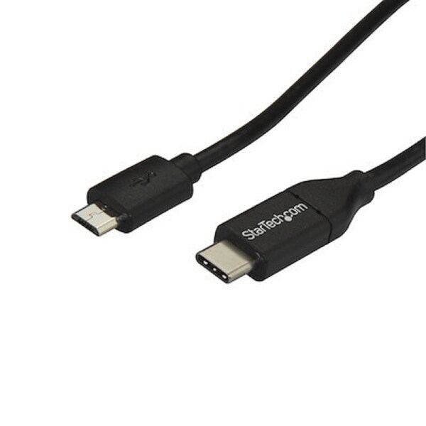 StarTech 2m 6 ft USB C to Micro USB Cable - M/M - USB 2.0 - USB-C to Micro USB Charge Cable - USB 2.0 Type C to Micro B Cable