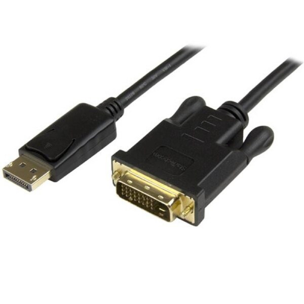 StarTech DisplayPort to DVI Converter Cable - DP to DVI Adapter - 3ft - 1920x1200 - Cable for Video Device, Monitor, Projector, Ultrabook - First End: 1 x 20-pin DisplayPort Digital Audio/Video - Male