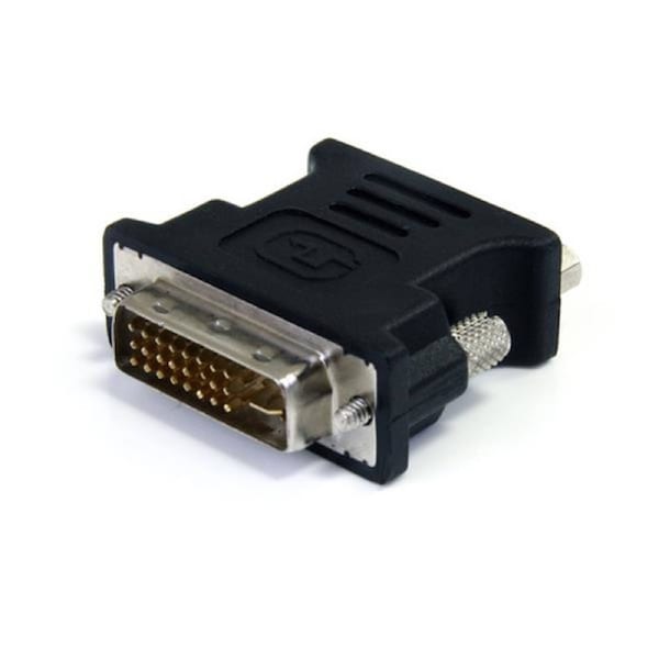 StarTech DVI to VGA Cable Adapter - Black - M/F - 1 x 29-pin DVI-I (Dual-Link) Video Male - 1 x 15-pin HD-15 VGA Female - Black