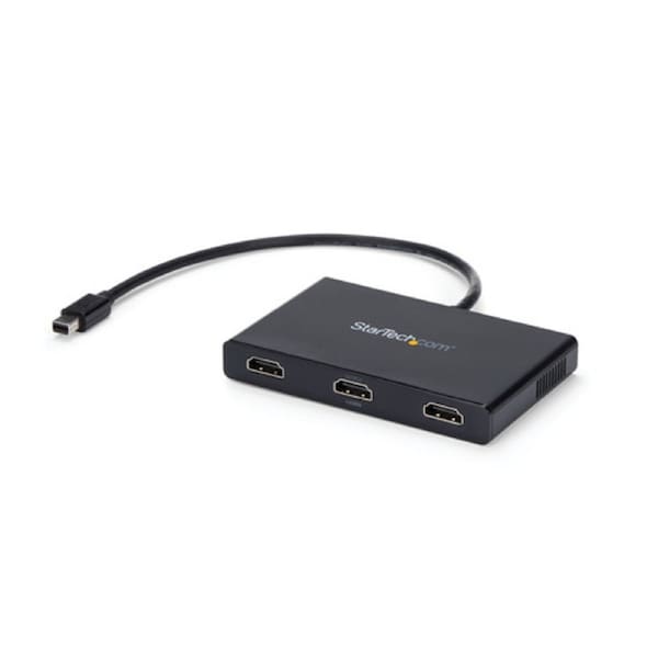 StarTech Signal Splitter - Plastic - 30 Hz to 60 Hz - 3840 2160 - 15.20 m Maximum Operating Distance - DisplayPort - 3 x HDMI Out