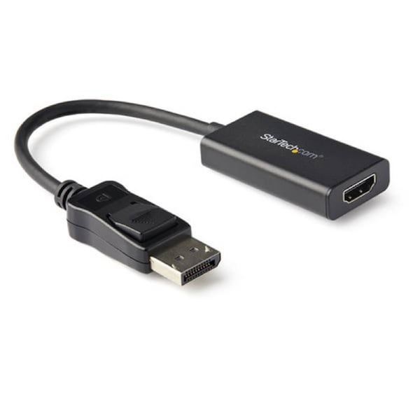 StarTech DisplayPort to HDMI Adapter, 4K 60Hz HDR10 Active DisplayPort 1.4 to HDMI 2.0b Converter, Latching DP Connector, DP to HDMI - 1 x 20-pin DisplayPort 1.4 Digital Audio/Video - Male