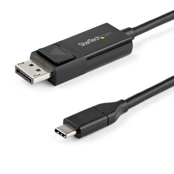 StarTech 6ft (2m) USB C to DisplayPort 1.2 Cable 4K 60Hz - Reversible DP to USB-C/ USB-C to DP Video Adapter Monitor Cable HBR2/HDR