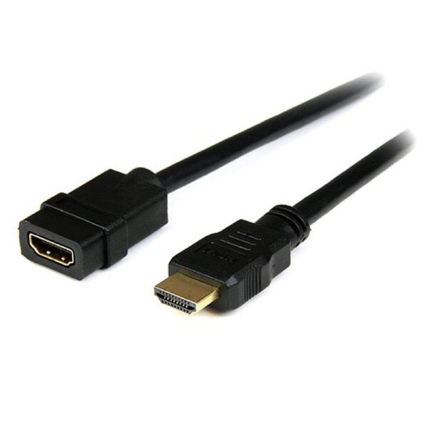 StarTech 2m HDMI Extension Cable, HDMI Male to Female Cable, 4K HDMI Cable Extender, 4K UHD HDMI Cable with Ethernet M/F, HDMI 1.4