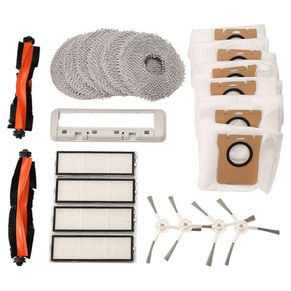 Accessories Kit for Robot Vacuum X20+ / X20 Plus Main Side Brush Hepa Filter Mop Cloth Dust Bag Replacement Parts