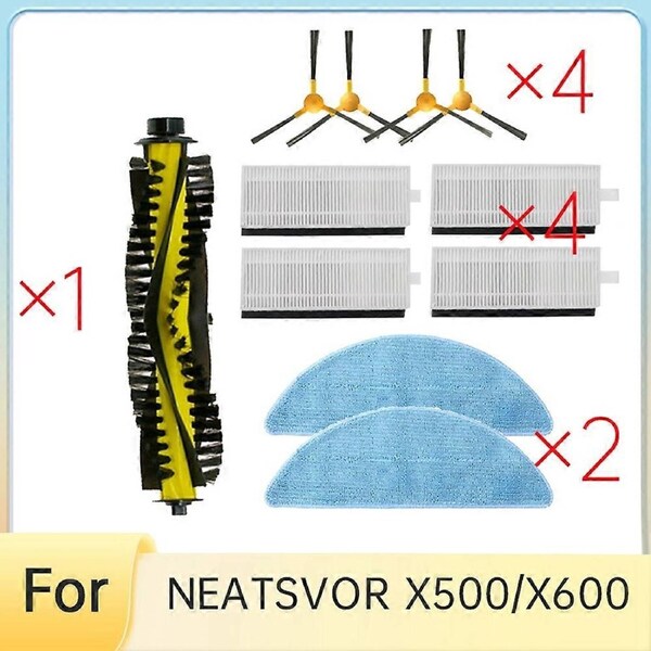 11 Pcs for X500/X600 Robot Vacuum Self Emptying Robot Vacuum Cleaner Parts Replacement