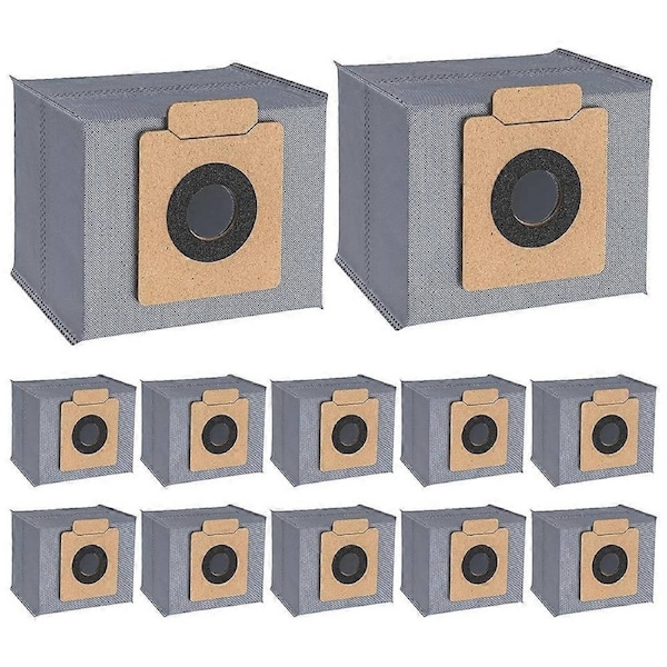 12 Pack Replacement Dust Bag for Clean X8 Pro X10 Pro Omni Robot Vacuum Self-Empty Station Replceme