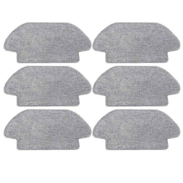 Pack of 6 Wipes for Mi Robot Vacuum Mop 2S / S12 / Mop P/Mop Pro Microfibre Mop Pad Washable Mop Cl