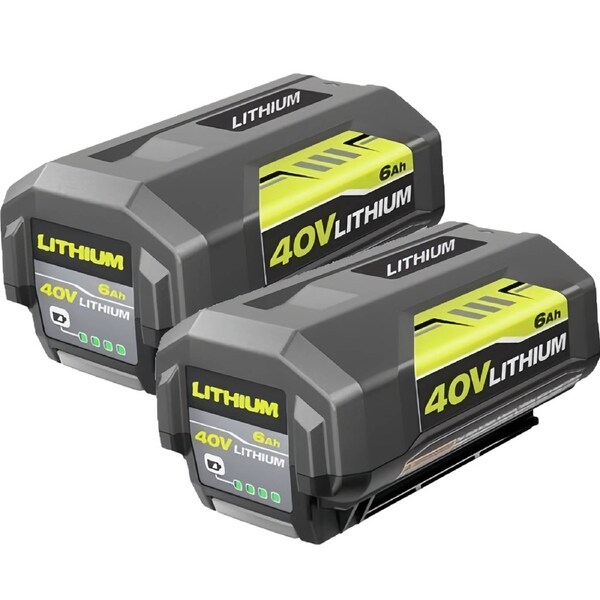 2Pack Ryobi Replacement New Battery For 36V 40V Li-ion 6.0Ah Battery BPL3626 BPL3626D BPL3640 OP4041