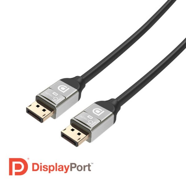 j5create JDC43L10 1.01 m DisplayPort A/V Cable - 1 - Cable for Notebook, Desktop PC, Set-top Box, Monitor, HDTV, Projector, TV - First End: 1 x DisplayPort 1.4 Digital Audio/Video - Male
